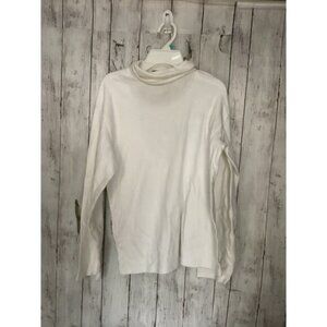 acubi mermaidcore fairycore Polo Ralph Lauren Turtleneck Knit Sweater White XL